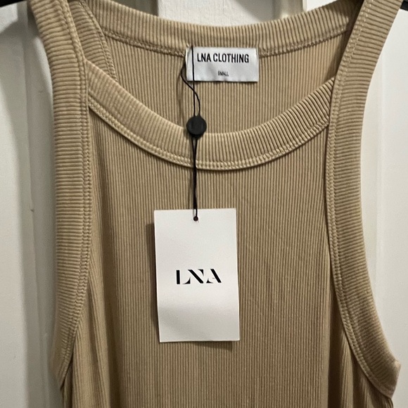 LNA Candi dress size small new NWT in pale khaki - Picture 8 of 10